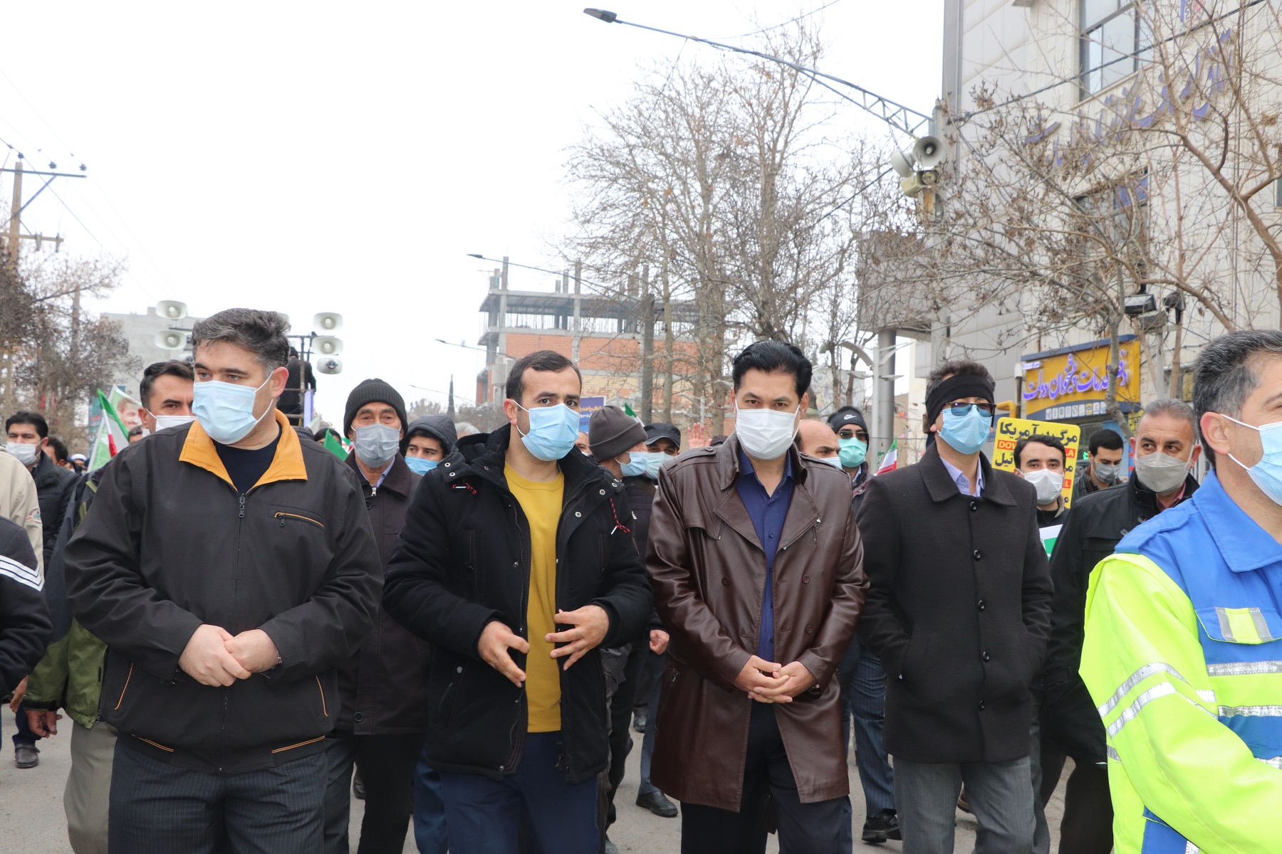 حضور جامعه دانشگاهی علوم پزشکی خراسان شمالی در راهپیمایی 22بهمن