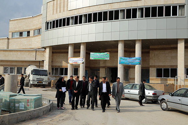 گزارش تصویری بازدید مسئولان وزارتی از پروژه بیمارستان های در حال ساخت بجنورد