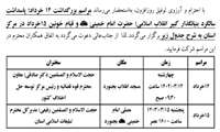مراسم بزرگداشت  14 خرداد؛ پاسداشت سالگرد بنیانگذار کبیر انقلاب اسلامی و قیام خونین 15 خرداد