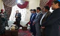 دیدار رئیس دانشگاه علوم پزشکی خراسان شمالی با خانواده شهید احسان رنجبر 