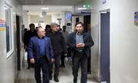 بازدید رئیس دانشگاه از روند خدمت رسانی در بیمارستان های مرکز استان