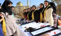 برپایی بازارچه خیریه توسط کانون دانشجویی خیریه شهر نور