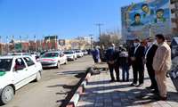 برگزاری مراسم راهپیمایی خودرویی در مرکز استان با رعایت تمام پروتکل های بهداشتی