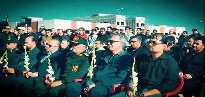 کلیپ آیین بدرقه شهید گمنام در دانشگاه